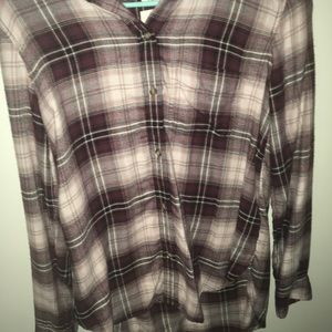 aeo plaid super soft shirt